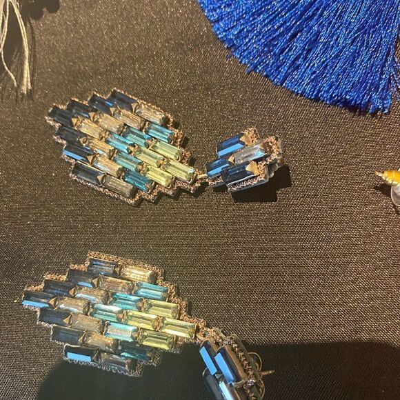 14 Pairs of fun pierced earrings- multicolor. Sold as a bundle. - Picture 6 of 14